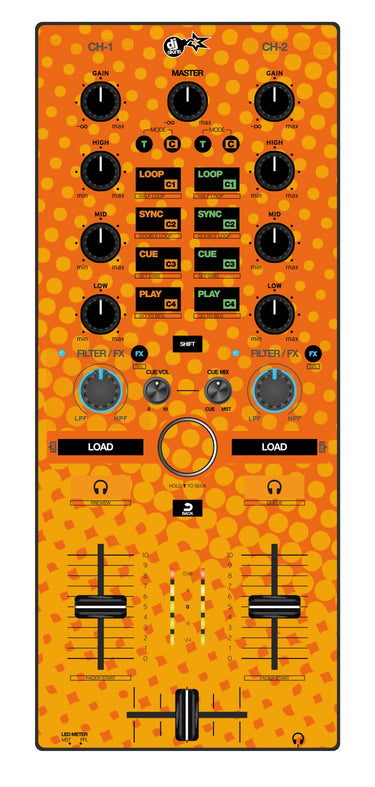 Reloop Mixtour Skin Gradienter Orange